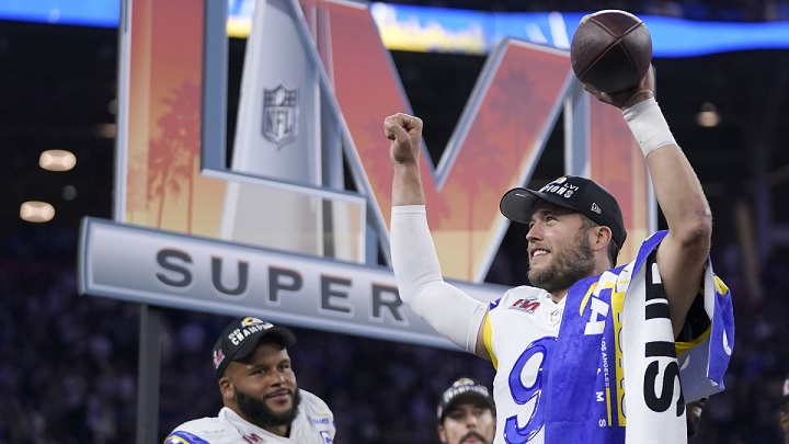 Matthew Stafford är den lyckliga quarterbacken